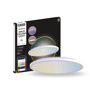 Calex Calex Smart LED Deckenleuchte Halo - Weiß - 25W - RGB+CCT - Ø395 cm Calex Smart LED Deckenleuchte Halo - Weiß - 25W - RGB+CCT - Ø395 cm