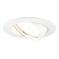 Ledvion Dimmbare LED Einbaustrahler Weiß - Amsterdam - 5W - 2700K - ø82mm