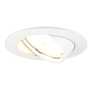 Ledvion Dimmbare LED Einbaustrahler Weiß - Amsterdam - 5W - 2700K - ø82mm Dimmbare LED Einbaustrahler Weiß - Amsterdam - 5W - 2700K - ø82mm