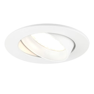 Ledvion Dimmbare LED Einbaustrahler Weiß - Rio - 5W - 2700K - ø85mm Dimmbare LED Einbaustrahler Weiß - Rio - 5W - 2700K - ø85mm