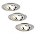 Dimmbare LED Einbaustrahler Edelstahl - Tokyo - 5W - 2700K - ø92mm - 3 Pack