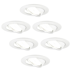 Ledvion Dimmbare LED Einbaustrahler Weiß - Amsterdam - 5W - 4000K - ø82mm - 6 Pack Dimmbare LED Einbaustrahler Weiß - Amsterdam - 5W - 4000K - ø82mm - 6 Pack