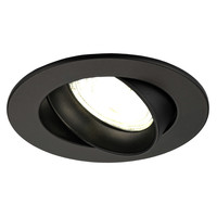 Ledvion Dimmbare LED Einbaustrahler Schwarz - Rio - 5W - 4000K - ø85mm