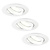 Dimmbare LED Einbaustrahler Weiß - Rio - 5W - 4000K - ø85mm - 3 Pack