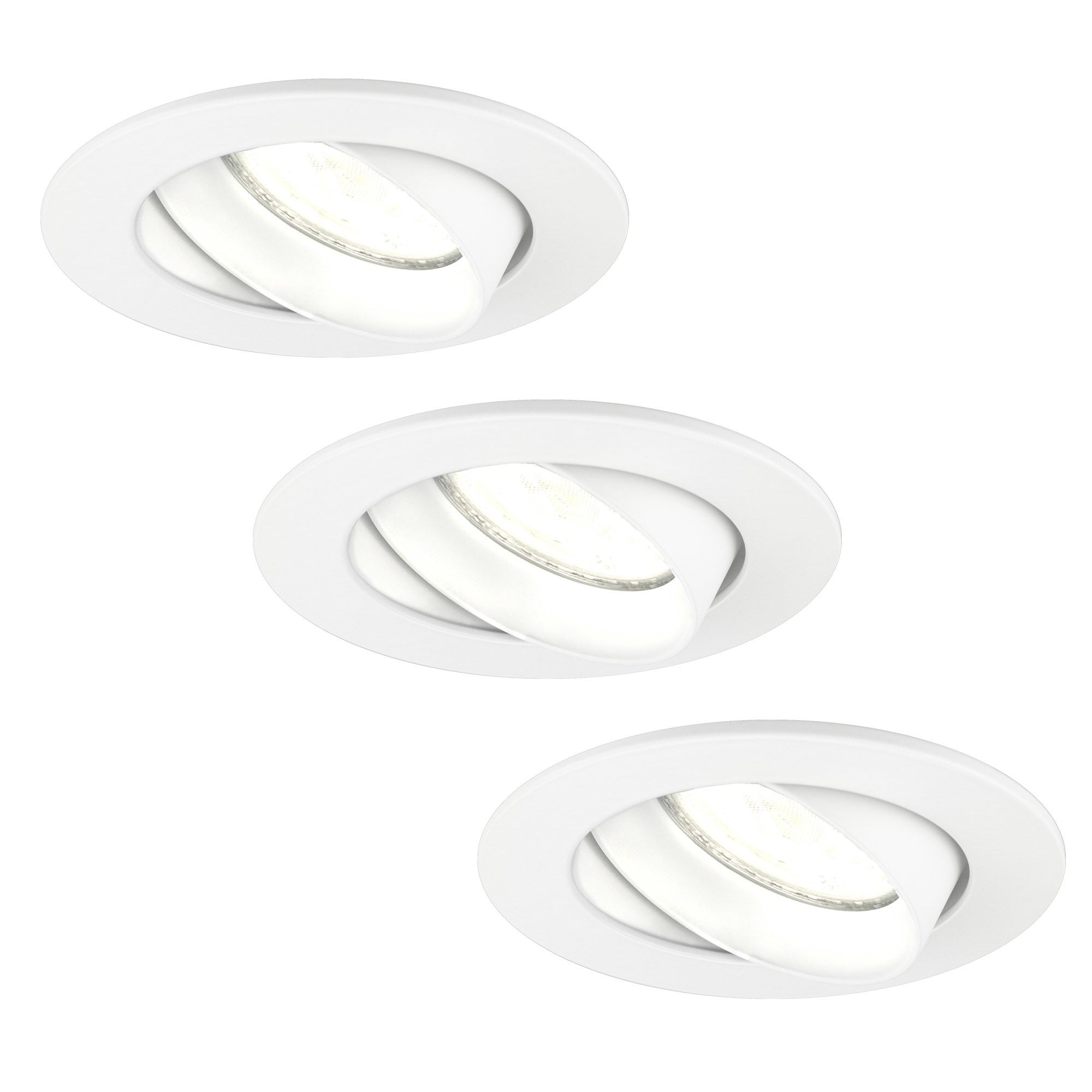 Dimmbare LED Einbaustrahler Weiß - 3W - 4000K - Beleuchtungonline.de