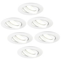 Ledvion Dimmbare LED Einbaustrahler Weiß - Rio - 3W - 4000K - ø85mm - 6 Pack
