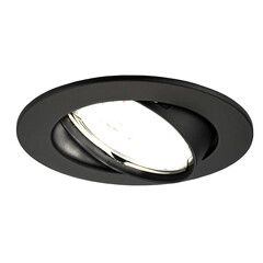 Dimmbare LED Einbaustrahler Schwarz - Amsterdam - 5W - 6500K - ø82mm