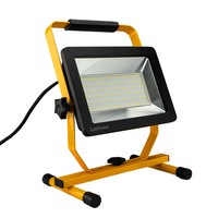 10W tragbarer LED-Strahler mit Blinklicht, 800 lm, 800 Meter Reichweite,  wiederaufladbar mit 220V und USB