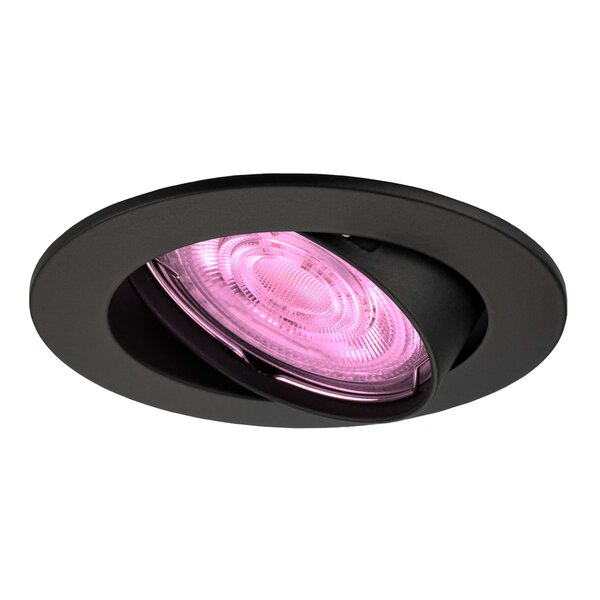 Ledvion Smart LED Einbaustrahler Schwarz - Amsterdam - Smart WiFi - Dimmbar - RGB+CCT