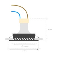 Ledvion Smart LED Einbaustrahler Edelstahl - Rio - Smart WiFi - Dimmbar - RGB+CCT