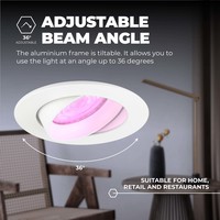 Smart LED Einbaustrahler Weiß - Rio - Smart WiFi - Dimmbar - RGBWW - 6 Pack Ledvion Smart LED Einbaustrahler Weiß - Rio - Smart WiFi - Dimmbar - RGBWW - 6 Pack