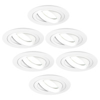 Ledvion Dimmbare LED Einbaustrahler Weiß - Tokyo - 3W - 6500K -  ø92mm - 6 Pack