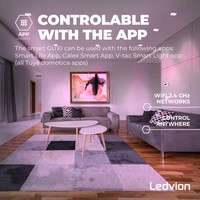 Ledvion Smart LED Einbaustrahler Weiß - Sevilla - Smart WiFi - Dimmbar - RGB+CCT