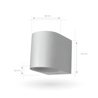LED Wandleuchte - Vesta Weiß Ledvion LED Wandleuchte - Vesta Weiß