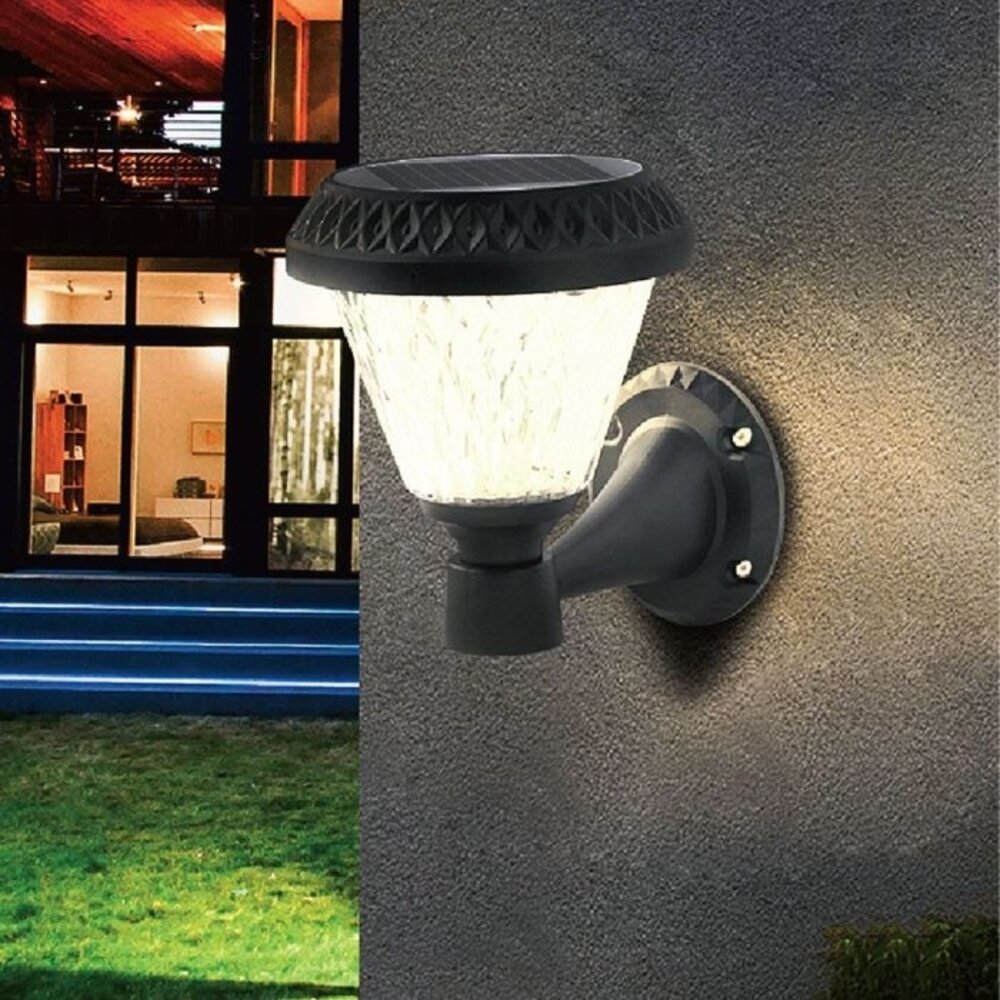 Beleuchtungonline Solar Wandleuchte - 0.8W - 75lm - IP44 - CCT Lichtfarbe einstellbar