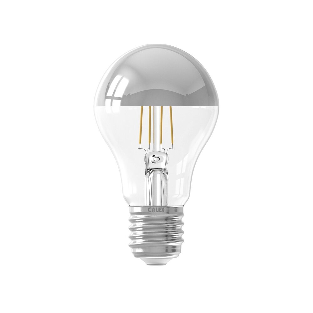Calex Calex Spherical LED Lampe Warm - E27 - 470 Lm - Silver - Vintage Lampe