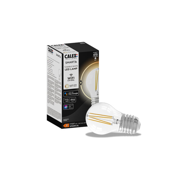 Calex Calex Smart Lampe - E27 - 4.9W - 470Lumen – 1800K - 3000K