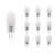 10 Pack - G4 LED Lampe - 1.7 Watt - 160 Lumen - 6500K