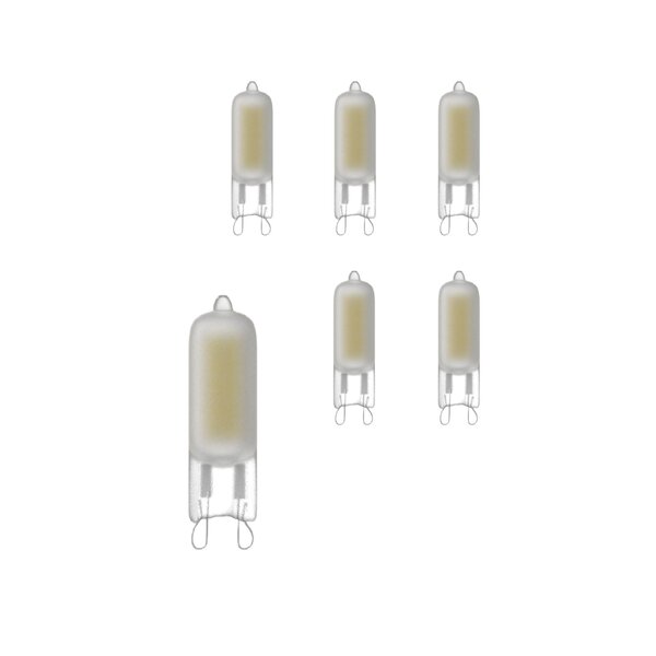 Beleuchtungonline 6 Pack LED Srecklampe Ø13 - G9 - 200 Lumen - Mat