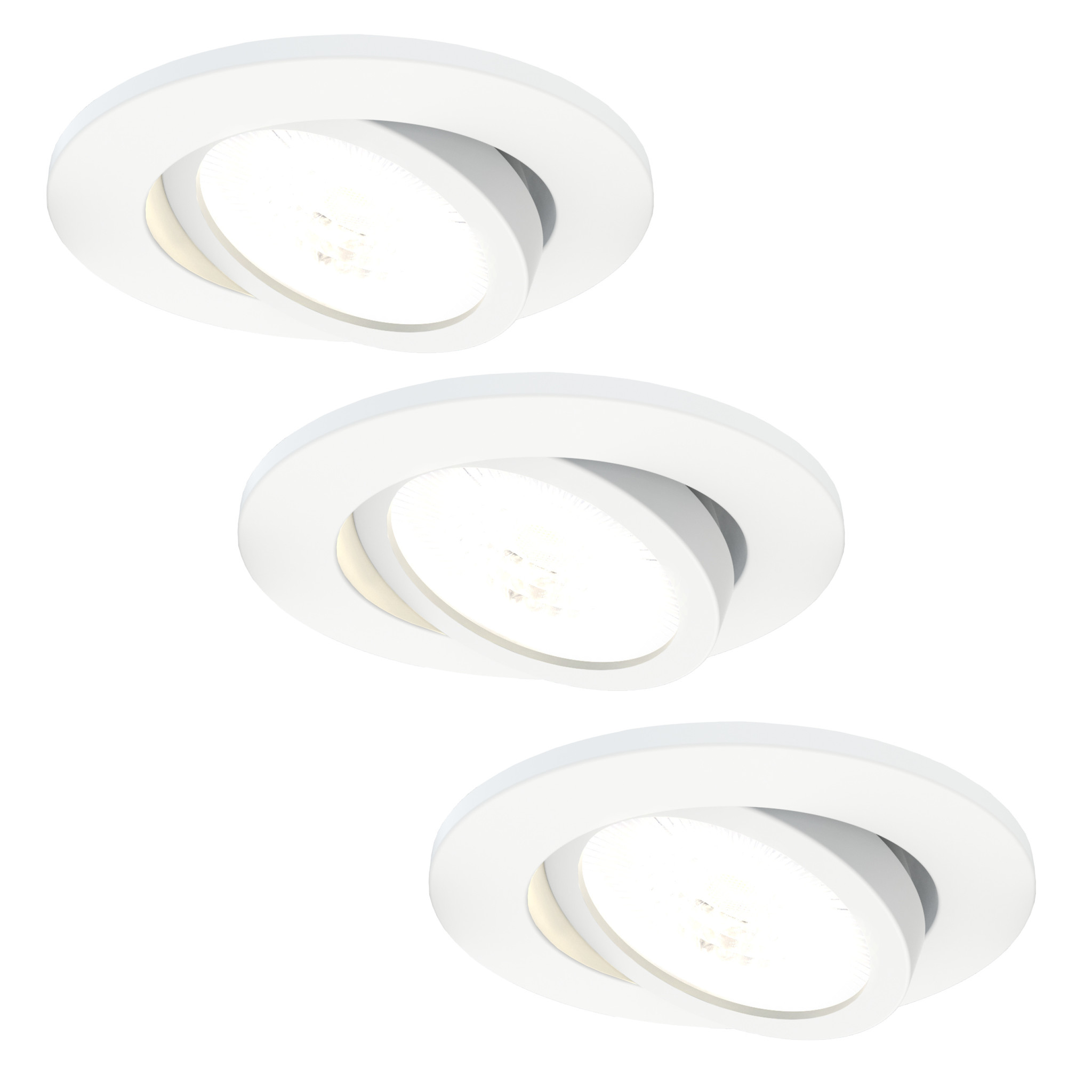 LED Einbaustrahler Weiß - – Ø90mm – IP65 - 7W CCT COB 