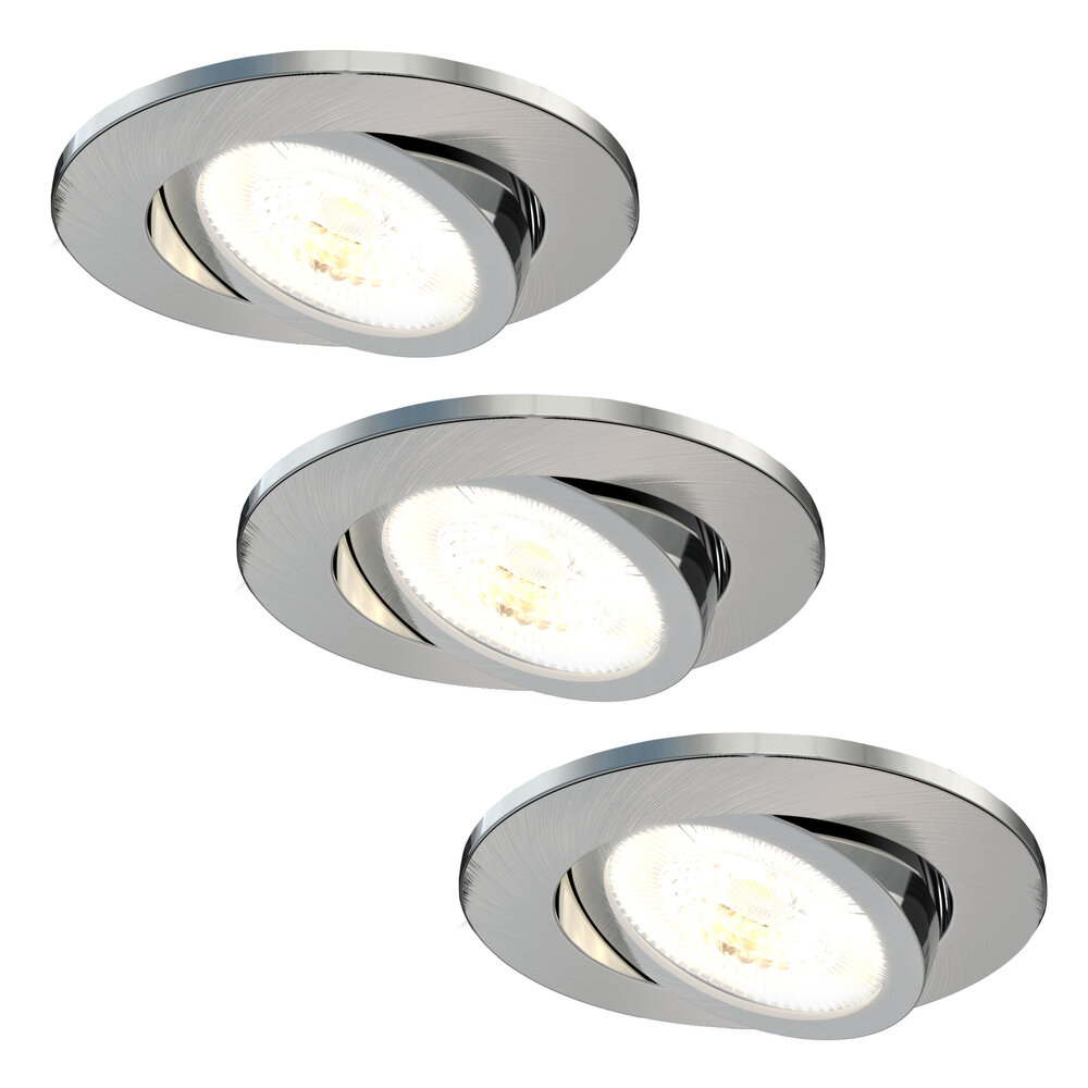 Ledvion Dimmbare LED Einbaustrahler Edelstahl - IP65 - 7W - CCT - 5 Jahre Garantie - Geeignet für das Badezimmer