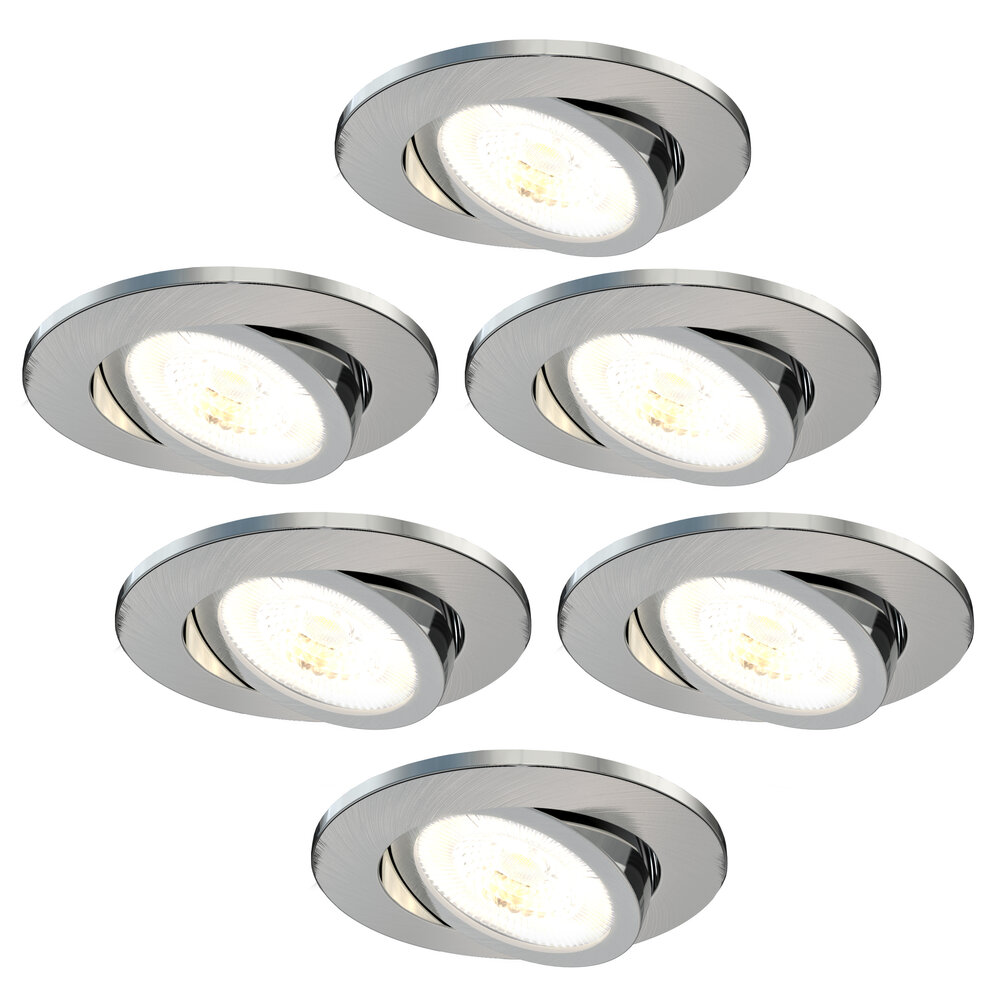 LED Einbaustrahler Edelstahl - IP65 - - – CCT Ø90mm – 7W COB