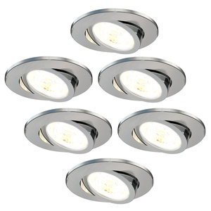 Ledvion Dimmbare LED Einbaustrahler - IP65 - 7W - CCT - ø90mm - 5 Jahre Garantie - 6 Pack Dimmbare LED Einbaustrahler - IP65 - 7W - CCT - ø90mm - 5 Jahre Garantie - 6 Pack