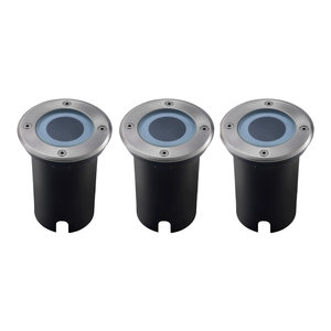 Ledvion 3x IP67 LED Bodeneinbaustrahler Rund - GU10 - 1m Kabel 3x IP67 LED Bodeneinbaustrahler Rund - GU10 - 1m Kabel