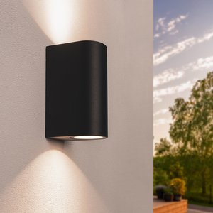 Ledvion LED Wandleuchte - Dimmbar - IP54 - GU10 Fassung - Schwarz LED Wandleuchte - Dimmbar - IP54 - GU10 Fassung - Schwarz