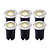 6x LED Bodeneinbaustrahler Rund - IP67 - 5W - 2700K - 1m Kabel