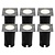 6x LED Bodeneinbaustrahler Quadrat - IP67 - 5W - 2700K - 1m Kabel