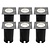 6x LED Bodeneinbaustrahler Quadrat - IP67 - 5W - 4000K - 1m Kabel