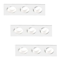 Dimmbarer LED Einbaustrahler Dreifach - 5W - 6500K - 215mm - 3 Pack