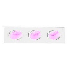 Smarter LED-Einbauspot Dreifach - Dimmbar - RGB+CCT - 215mm