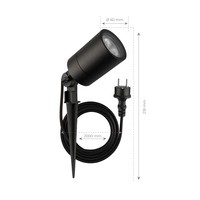 6x LED Gartenstrahler - IP65 - 5W - 2700K - 2M Kabel - Schwarz Ledvion 6x LED Gartenstrahler - IP65 - 5W - 2700K - 2M Kabel - Schwarz