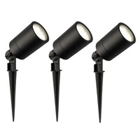 Ledvion 3x LED Gartenstrahler  - IP65 - 5W - 4000K - 1M Kabel - Schwarz