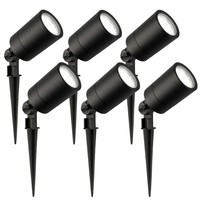 Ledvion 6x LED Gartenstrahler  - IP65 - 3W - 6500K - 1M Kabel - Schwarz