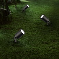 Ledvion 9x LED Gartenstrahler  - IP65 - 3W - 6500K - 1M Kabel - Schwarz