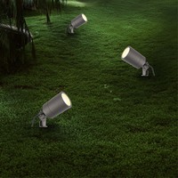 Ledvion 3x LED Gartenstrahler - IP65 - 5W - 2700K - 2M Kabel - Anthrazit