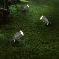 Ledvion 6x LED Gartenstrahler - IP65 - 3W - 2700K - 2M Kabel - Anthrazit
