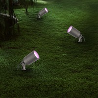 Ledvion 6x Smart LED Gartenstrahler - IP65 - 4,9W - RGB+CCT - 2M Kabel - Anthrazit