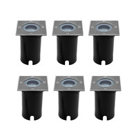 Ledvion 6x IP67 LED Bodeneinbaustrahler Quadrat - GU10