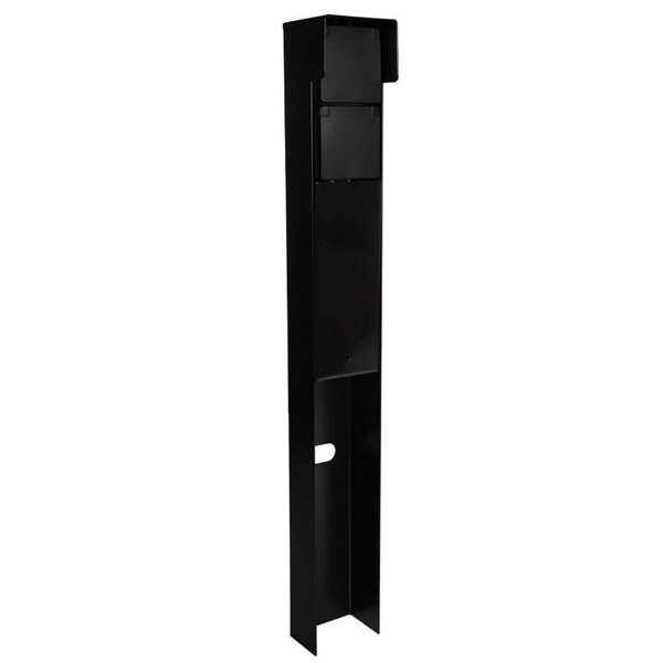 Niko Aussensteckdose Pro+ mit Niko Schaltmaterial - 2 Steckdose – 1 Kabelverschraubung – IP55 - 65cm