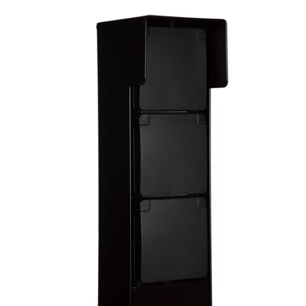 Niko Aussensteckdose Pro+ mit Niko Schaltmaterial - 3 Steckdose – 2 Kabelverschraubung – IP55 - 65cm