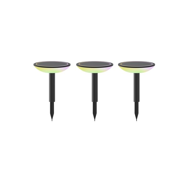 Calex 3x Calex Smart WLAN Gartenlampen Stehend - RGB - IP44 - Plug & Play