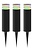 3x Calex Smart WLAN Gartenlampen Stehend - RGB - IP44 - Plug & Play