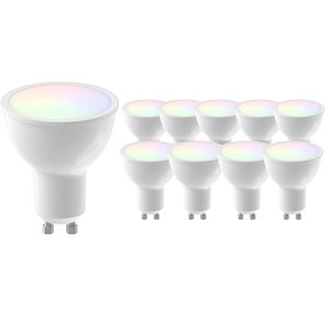Beleuchtungonline Smart Lampe RGB + CCT - GU10 - 5W - 10 Pack Smart Lampe RGB + CCT - GU10 - 5W - 10 Pack
