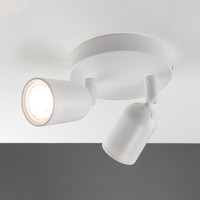 Beleuchtungonline LED Deckenstrahler Locaste Duo - Neigbar - GU10-Fassung - Weiss