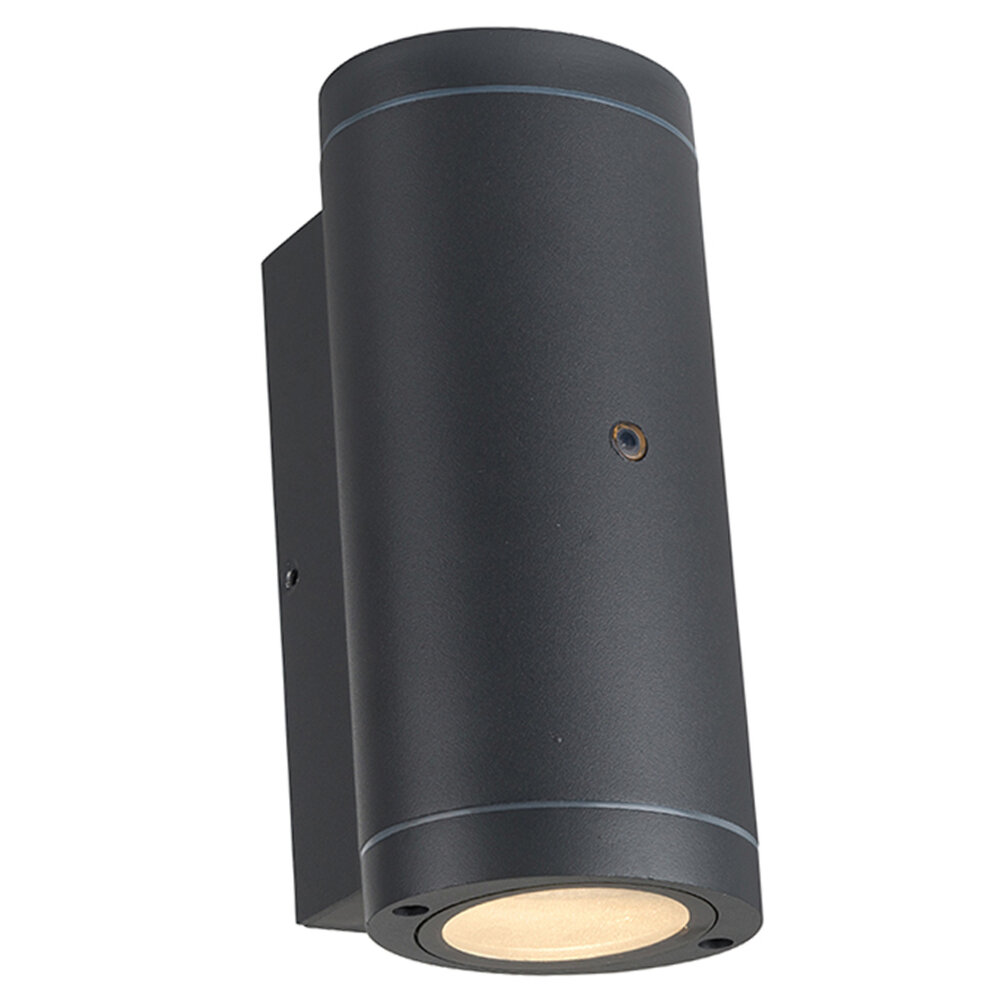 Beleuchtungonline LED Wandleuchte Avalon mit Sensor - Anthrazit - 2x GU10 - Beidseitig