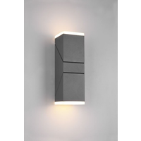 Trio Leuchten LED Wandleuchte Außen - Beidseitig - 3000K - 7W - IP54 - Cube - Anthrazit